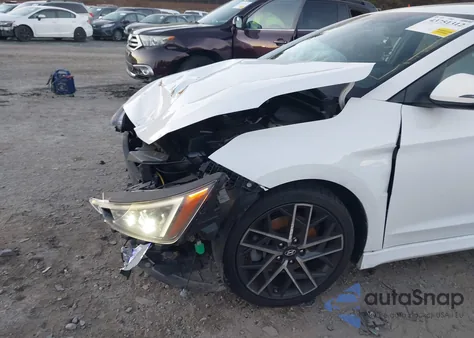 2019 Hyundai Elantra Sport из США, поврежденный, VIN KMHD04LB6KU835954